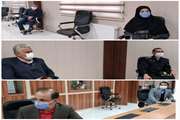 جلسه اجرای طرح محدودیت کرونایی در شهرستان آرادان