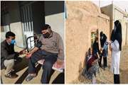 ویزیت و انجام مراقبت در منزل توسط تیم مراقبتی در کهن آباد شهرستان آرادان