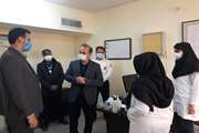 بازدید مهندس بشارت سرپرست فرمانداری ازقسمت های مختلف شبکه بهداشت و درمان آرادان