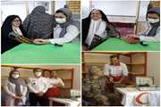 برپایی میز خدمت توسط شبکه بهداشت و درمان شهرستان آرادان با همکاری هلال احمر