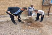 آیین درختکاری در شبکه بهداشت و درمان شهرستان آرادان